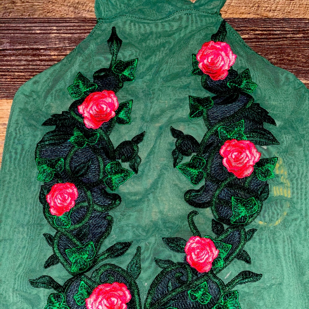 Poison Ivy Costume -mesh body suit. New w/ tags.